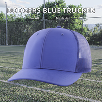Casquette de baseball unisexe 47 Brand, logo principal couleur équipe, 6 panneaux, style trucker, maille ajustable, snapback, sport, été, adulte, Los Angeles