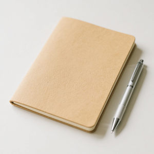 Biểu Tượng Tùy Chỉnh Có Thể Tái Chế Vật Liệu Giấy Kraft Bìa Chất Mucilage Ràng Buộc Máy Tính Xách Tay Với Màu Be Bên Trong Trang - Product Image 1