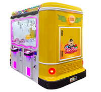 M SKY Machine de jeu d'arcade à monnayeur avec grue à pinces pour 4 blocs et distributeur de monnaie, pour centres de divertissement familiaux intérieurs