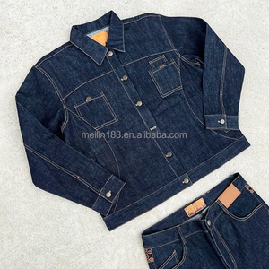 <b>Jeans</b> Tracksuit Custom Clothing Fashion Streetwear Denim Jackets and <b>Jeans</b> Pants Outfits Sweatsuit Vintage Two Piece Denim Set - Product Image 3