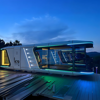Maisons à capsules modulaires Capsule spatiale minuscule préfabriquée Maison à capsules spatiales préfabriquées
