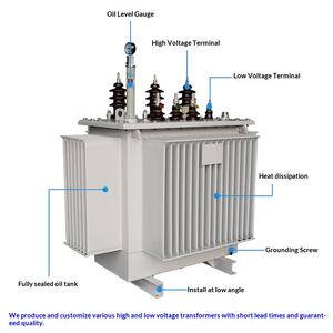 Transformador de Distribución Trifásico Sumergido en Aceite S9 10-100KVA 10KV/400V de Montaje en Poste con Tres Bobinas - Product Image 2