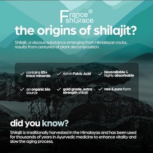 Complément alimentaire personnalisé Shilajit 90 capsules, complément alimentaire pour soutenir la santé des femmes et des hommes, capsules d'extrait de plante Shilajit - Product Image 5