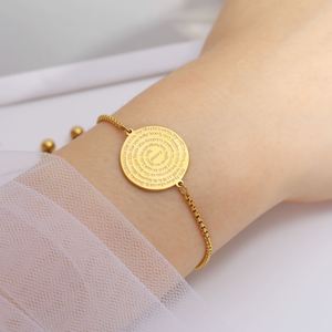 Pulsera de Oración con Versículo Bíblico Myshape para Mujer, Joyería Cristiana, Medalla con Moneda, Amuleto, Acero Inoxidable, Regalo Religioso - Product Image 4