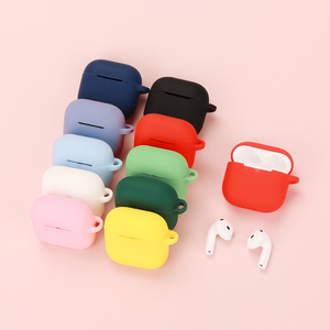 Cover per auricolari per <span class=keywords><strong>apple</strong></span> airpods 4 Cover Cover in Silicone morbido cuffie di protezione per auricolari senza fili guscio pelle portachiavi - Product Image 1