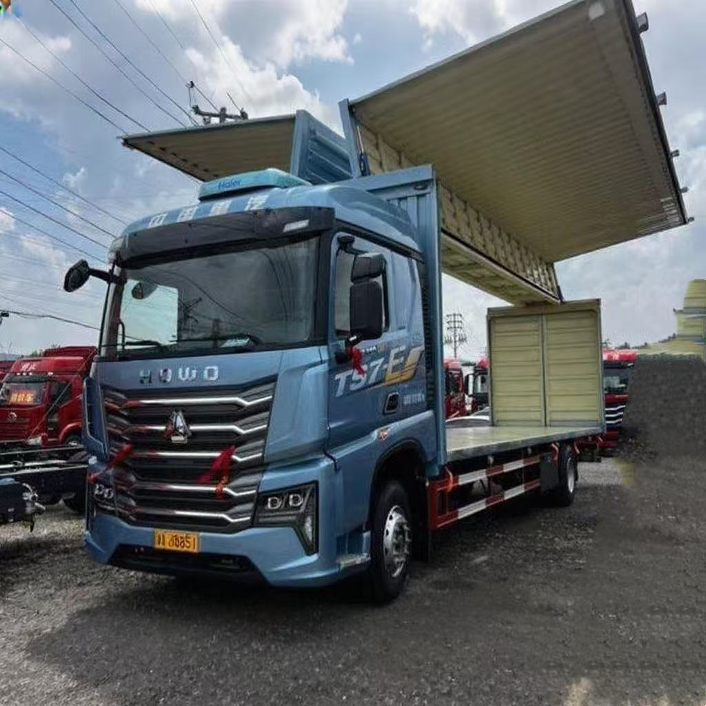 Б/у Sinotruk HOWO TS7 классическая версия 6,9 л дизель 290 лошадиных сил 4x2 Трансмиссия 10-ступенчатая трансмиссия, 9,6 м коробка Фургон Грузовик