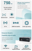 Proyector de Video Inteligente Q10W Pro 1080P Full HD Android 3+64GB, Proyector de Video LCD WLED para el Hogar, TV, Proyector 4K, Nuevo Proyector Inteligente