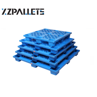 Venta al por mayor suelo de plástico proveedor de paletas 1200*1000 48x40 HDPE anidado 4 vías de entrada tipo de exportación paleta de plástico precios