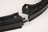 Brosse de sol Malish avec serre-poussière en tissu, longueurs personnalisables : 16, 17, 18, 19, 20 et 20,5 pouces