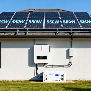 เครื่องแปลงไฟพลังงานแสงอาทิตย์แบบไซน์เวฟบริสุทธิ์ 48V 220/230V AC ระบบไฮบริดออน/ออฟกริด พร้อมระบบ MPPT คู่ กำลังไฟ 6.2 กิโลวัตต์ ใช้กับแบตเตอรี่ - Product Image 3