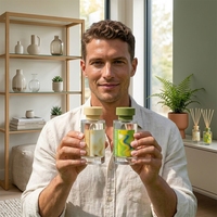 Diffuseur de parfum d'intérieur personnalisé avec fleurs séchées, 50 ml, huile essentielle, diffuseur à bâtonnets romantique aux fleurs