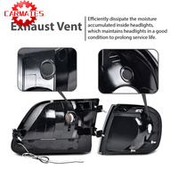 Feux de position latéraux à LED fumés pour Ford F150 Expedition 1997-2004, finition noire