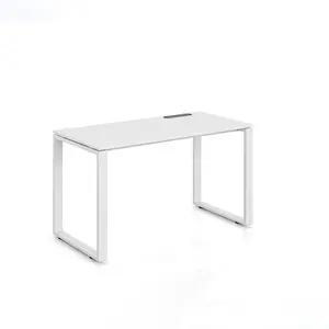 Jieao simple office desk K series single seat one person without cabinet staff table employee desk office workstation for sale