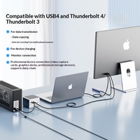 Câble de données ULT-unite Thunderbolt 5 120 Gbit/s, prend en charge PD240W 8K USB4, extension pour ordinateur portable, connexion en une seule ligne, blindage double couche