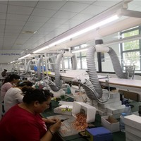Horn Mouth Assembly Line Smoking Hood PVC Metal 2m/10m Ventilasi Pembuangan Asap