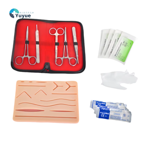 Kit <span class=keywords><strong>de</strong></span> instrumentos <span class=keywords><strong>de</strong></span> <span class=keywords><strong>sutura</strong></span> roscada <span class=keywords><strong>de</strong></span> piel simulada <span class=keywords><strong>de</strong></span> silicona para entrenamiento quirúrgico <span class=keywords><strong>de</strong></span> estudiantes <span class=keywords><strong>de</strong></span> medicina incluye agujas y agujas - Product Image 1