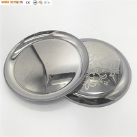 Assiettes de fête en plastique transparent de 9 pouces, assiettes rondes rigides en cristal, élégantes assiettes à dîner pour la restauration, les mariages