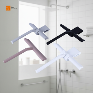 Aleo Spazzola Tergivetro in Silicone Ecologico e Resistente Nera/Grigio-Bianca con Gancio per Pulizia Finestre, Vetri, Specchi, Auto e Pavimenti - Product Image 2