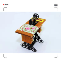 Mini machine à coudre vintage en alliage, échelle 1/12, miniature pour maison de poupée, accessoires pour maison de poupée, accessoires pour maison de poupée antique, ML