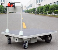 Chariot à plateforme électrique pliable avec grandes roues, camion à main à moteur, pouces