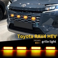 4 pièces compatibles avec la grille de la Toyota RAV4 HEV 2026, feux de jour à LED, feux de signalisation jaunes et blancs, commande par application