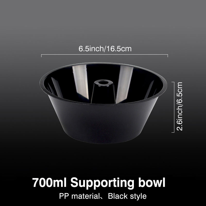 Bol noir de 700 ml sans couvercle