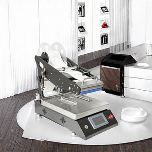 Machine d'étiquetage semi-automatique de bureau UPACK-TB4 pour bouteilles carrées, bouteilles plates et surfaces de boîtes - Product Image 2