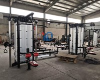 Équipement de musculation professionnel pour salle de sport, Machine Multi-Jungle 8 stations, Crossover à câbles robuste, Station de musculation multifonctionnelle