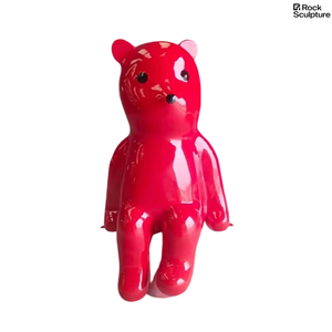 Glass Fiber Teddy <strong>Bear</strong> <strong>Statue</strong> Custom Art Resin Crafts Garden Decoration - Product Image 4