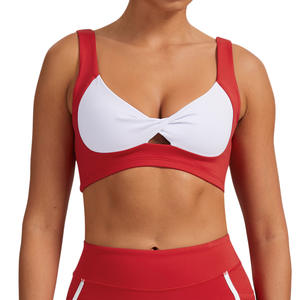 Soutien-gorge de yoga Allure Body Color Block SMLXL, bonnets fins moulés, dos en U, pour le Pilates, la course à pied et le fitness, pour femmes - Product Image 3