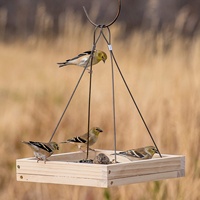 Plateau suspendu en bois Mangeoire pour oiseaux sauvages