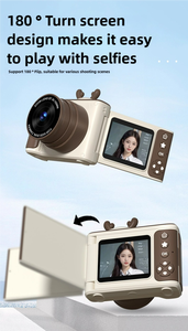 กล้อง Yuniq ขนาด 2.4 นิ้ว ความละเอียดภาพ 48MP วิดีโอ 1080P หน้าจอพลิกได้ ไฟเติมแสง 8 เท่า แบตเตอรี่ 600mAh ของขวัญสำหรับเด็ก S6 ของเล่นการ์ตูน กล้องสำหรับเด็ก - Product Image 4