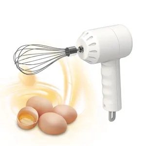 3 Geschwindigkeiten Zwei Bars Küchen creme Eier stärke Automatische Mini USB Wiederauf ladbare Akku-Rotations-Hand mixer mit Schüssel