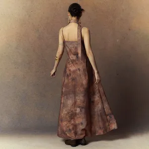 Robe à fleurs personnalisée pour dame Décontracté Confortable Lavable Fabricant Body Dress