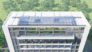 غرفة شمسية كبيرة الحجم قابلة للطي والتحريك والتمدد من البولي كربونات والزجاج مع جهاز تحكم عن بعد، مباشرة من المصنع - Product Image 6