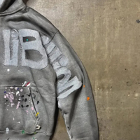 Fabricant de vêtements de rue à fermeture éclair, sweats à capuche en coton éponge brodés de haute qualité, personnalisés pour hommes