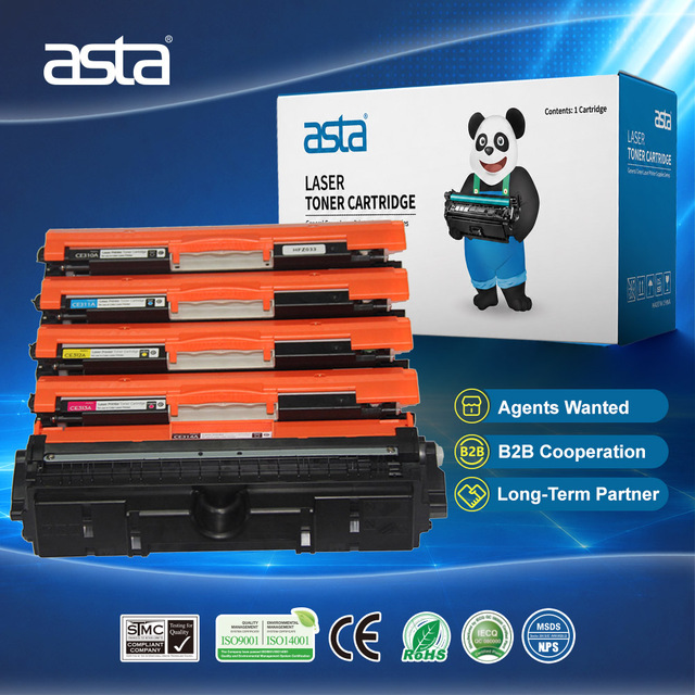 ASTA Wholesale 126A CE310A CE311A CE312A CE313A Compatible Toner Cartridge With Chip Universal for HP Laser Printer Low MOQ