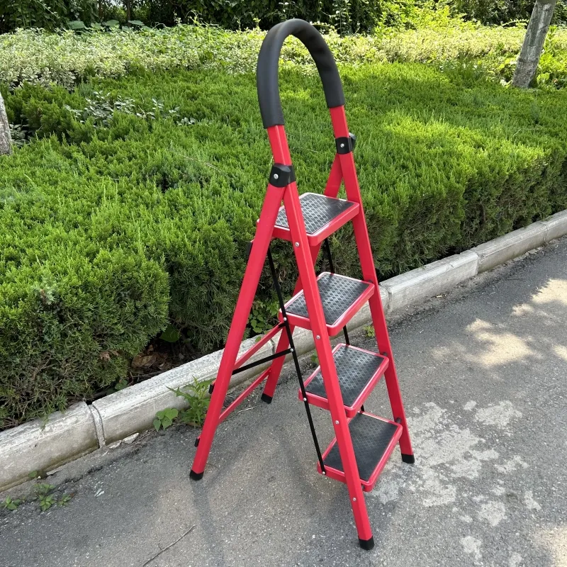fold step Maidean Steel Ladder 3/4/5/6/7 Steps Foldable Iron Ladder Candy Ladder Step Stool Household
