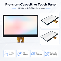 Panel Táctil Capacitivo de 21.5 Pulgadas con Cubierta de Vidrio EETI G+G, Sensor Táctil USB de 10 Puntos IK10 para Equipos HMI Industriales