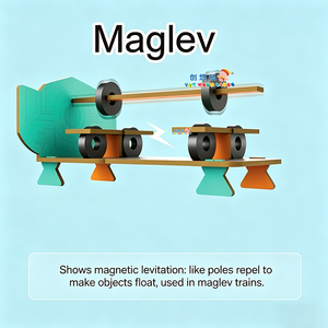 Kit de Experimentos Magnéticos EPT 4 en 1, Exploración STEAM, Física Magnética, Astronauta Flotante Maglev, Juguetes STEM de <span class=keywords><strong>Ciencia</strong></span> e Ingeniería - Product Image 3