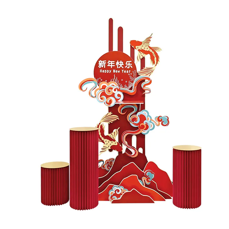 O&M Display Design Happy New Years 2023 Spring Festival Decorations For New Year