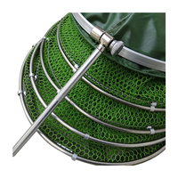 2.5m 3m 3.5m 4m 5m panier de pêche pliable en acier inoxydable en nylon filet de pêche/panier à poisson