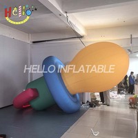 Modèle de sucette gonflable géante personnalisée à blocs de couleur pour la promotion des magasins de maternité et la décoration de vitrine de centre commercial sur le thème des enfants