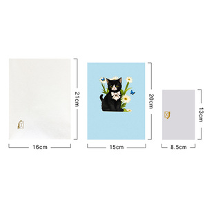 Biglietti Pop-up per gatto farfalla con cartolina d'auguri fatti a mano in carta 3D per compleanno di mamma e bambina - Product Image 5