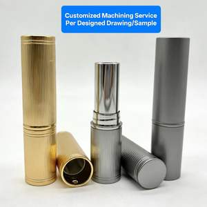 บริการงานกลึง CNC แบบกำหนดเองสำหรับชิ้นส่วน OEM  หลอดลิปสติกอะลูมิเนียมแบบแม่เหล็กขัดเงาด้วย PVD  หลอดซิการ์อะลูมิเนียม  ชิ้นส่วนอะลูมิเนียมบิลเล็ตกลึง CNC - Product Image 2