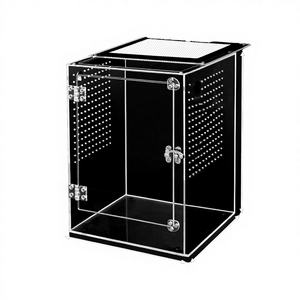 Önden Açılır Dayanıklı Habitat Akrilik Çevre Dostu Sürüngen Muhafazası 20x20x30cm Tepeli Gecko'lar/Gargoyle Gecko'lar/Ağaç Gecko'ları için - Product Image 4