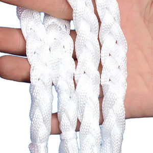 Venta al por Mayor de Canastas de Baloncesto para Exteriores, Fútbol, Voleibol, Bolsa de Malla Trenzada Grande de Goma Roja + Blanca, Accesorios Deportivos - Product Image 3