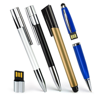 2026 Logo Kustom Pulpen Berkualitas Tinggi USB Stick USB3.0 2.0 4GB 8GB 16GB 32GB 64GB 128GB Pulpen Bisnis USB Flash Drive