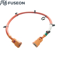 Kabel Harness Tegangan Tinggi Pemanas PTC EV Kustom Silikon Oranye 125C Produsen OEM ODM