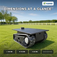 Robot de sécurité d'entreprise, châssis de robot UGV, plateforme mobile, personnalisation OEM pour la logistique intérieure et extérieure
